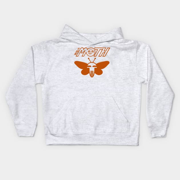 Moth Logo Kids Hoodie by Steve Rude the Dude